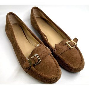 Michael Kors Moccasin Brown Flats Loafer Shoe Suede Slip On 9.5 M EUR 40.5